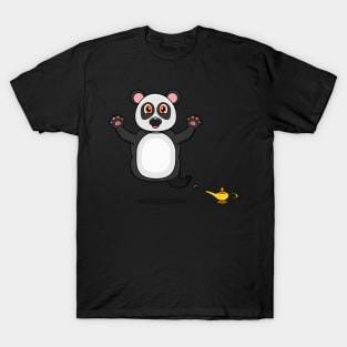 Cute Panda Ghost and Flying T-Shirt